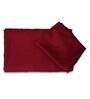 Maroon Solid 300 TC Cotton Queen Sized Bed Sheets with 2 Pillow Covers