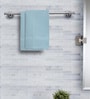 Blue Solid 215 GSM 100 % Cotton Hand Towel (Set of 2)