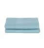 Blue Solid 215 GSM 100 % Cotton Hand Towel (Set of 2)