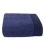 Blue Solid 550 GSM 100 % Cotton Bath Towel