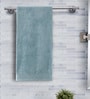 Blue Solid 550 GSM Cotton Bath Towel