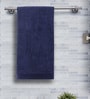 Blue Solid 550 GSM 100 % Cotton Bath Towel