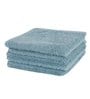 Blue Solid 550 GSM 100 % Cotton Face Towels (Set of 4)