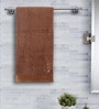 Brown Solid 550 GSM 100 % Cotton Bath Towel
