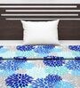 Blue Abstract Cotton 100 GSM Single Bed Dohar