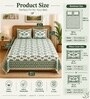 Green Elephant 100% Cotton King Size Bedsheet with 2 Pillow Covers