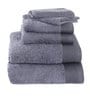 Grey Solid 550 GSM Cotton 6 Pieces Towel Set
