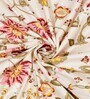 Orange Floral 144 TC Cotton King Size  King Size Bedsheet With 2 Pillow Cover