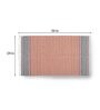Geometrical Pattern Cotton Machine Made  3 x 2 Feet Carpet