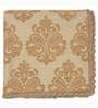 Yellow Cotton Printed 82X55 Inch Reversible Throw