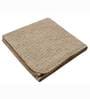 Brown Cotton Solid 82X55 Inch Reversible Throw