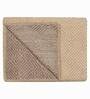 Brown Cotton Solid 63X55 Inch Reversible Throw