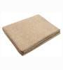 Brown Cotton Solid 63X55 Inch Reversible Throw