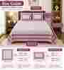 Maroon Geometric 100% Cotton Super King Size Bedsheet with 2 Pillow Covers