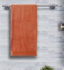 Orange Solid 550 GSM 100 % Cotton Bath Towel