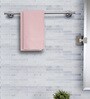 Pink Solid 215 GSM 100 % Cotton Hand Towel (Set of 2)