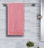 Pink Solid 550 GSM 100 % Cotton Bath Towel