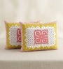 Pink Abstract 100% Cotton King Size Bedsheet with 2 Pillow Covers