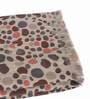 On The Town Blob Orange 100% Cotton Printed 89X59 Inch Throw With 2 Cushion Covers