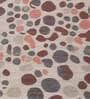 On The Town Blob Orange 100% Cotton Printed 89X59 Inch Throw With 2 Cushion Covers