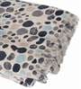 On The Town Blob Blue 100% Cotton Printed 89X59 Inch Throw With 2 Cushion Covers