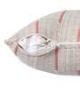 On The Town Slubloop Pink 100% Cotton Printed 89X59 Inch Throw With 2 Cushion Covers