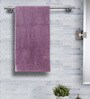 Purple Solid 550 GSM 100 % Cotton Bath Towel