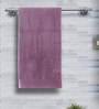 Purple Solid 550 GSM 100 % Cotton Bath Towel