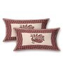 Deep Maroon Breathable 144 TC Cotton Double bedsheet  Bedsheet With 2 Pillow Cover