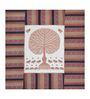 Orange And White Traditional print 144 TC Cotton Double bedsheet  Bedsheet With 2 Pillow Cover