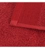 Red Solid 550 GSM Cotton 6 Pieces Towel Set