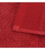 Red Solid 550 GSM 100 % Cotton Hand Towel (Set of 2)