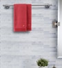 Red Solid 550 GSM 100 % Cotton Hand Towel (Set of 2)