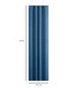 Blue Geometric Cotton 7 Ft Light Filtering Eyelet Door Curtain