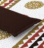 White Traditional print 144 TC Cotton King Size  Bedsheet With 2 Pillow Cover