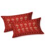 Yellow Block Print  144 TC Cotton King Size  Bedsheet With 2 Pillow Cover