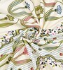 Blue Floral 144 TC Cotton King Size  Bedsheet With 2 Pillow Cover