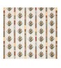 Cream And Red Block Print  144 TC Cotton King Size  Bedsheet With 2 Pillow Cover