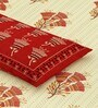 Yellow Block Print  144 TC Cotton King Size  Bedsheet With 2 Pillow Cover