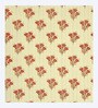 Yellow Block Print  144 TC Cotton King Size  Bedsheet With 2 Pillow Cover