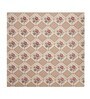 Cream Floral 144 TC Cotton King Size  Bedsheet With 2 Pillow Cover