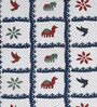Blue Traditional print 144 TC Cotton King Size  Bedsheet With 2 Pillow Cover