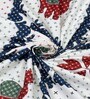 Blue Traditional print 144 TC Cotton King Size  Bedsheet With 2 Pillow Cover