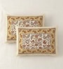 Yellow Floral 100% Cotton King Size Bedsheet with 2 Pillow Covers