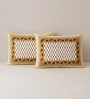 Yellow Geometric 100% Cotton Super King Size Bedsheet with 2 Pillow Covers