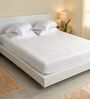 White 100% Pure Bamboo Bedsheet Set With 1 Bedsheet & 4 Pillow Covers