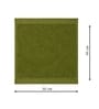 Olive Green 100% Pure Bamboo Terry Face Towel Set Of 4