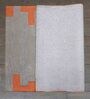 Grey Striped 100% Wool 4 ft x 6 ft Hand Tufted Carpet