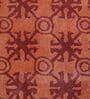 Orange Floral 100% Wool 4 ft x 6 ft Hand Tufted Carpet