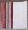 Multicolor Striped 100% Wool 4 ft x 6 ft Hand Tufted Carpet